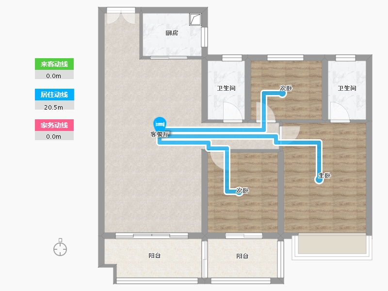 山东省-枣庄市-善国璟园-94.40-户型库-动静线