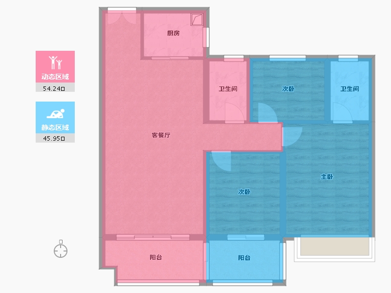 山东省-枣庄市-善国璟园-94.40-户型库-动静分区