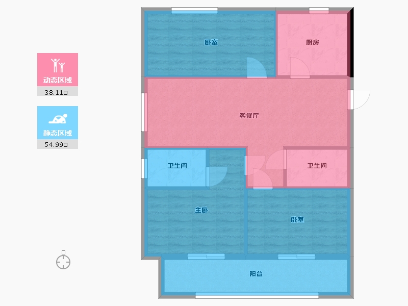 福建省-福州市-秀林居-84.00-户型库-动静分区