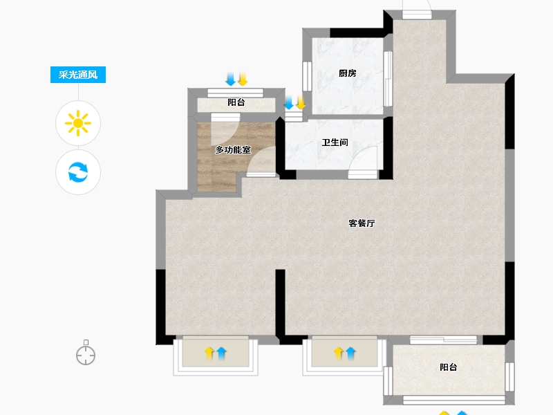 浙江省-湖州市-织里忆境府-71.20-户型库-采光通风