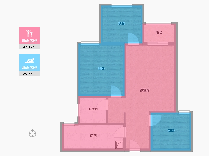 河南省-焦作市-东方今典-71.20-户型库-动静分区