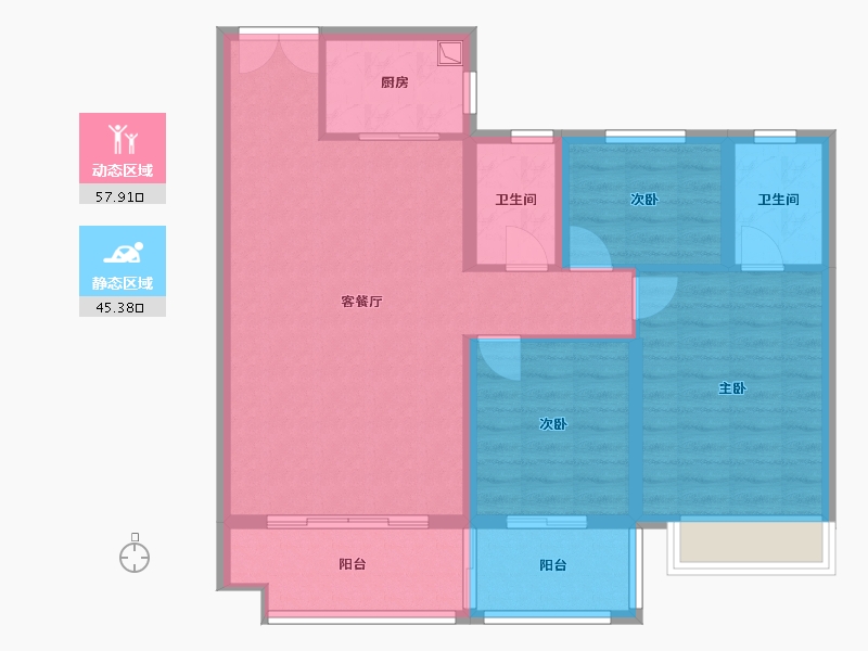 山东省-枣庄市-善国璟园-99.20-户型库-动静分区