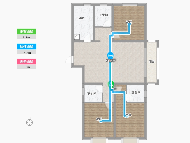 安徽省-合肥市-双兴河畔家园-120.00-户型库-动静线