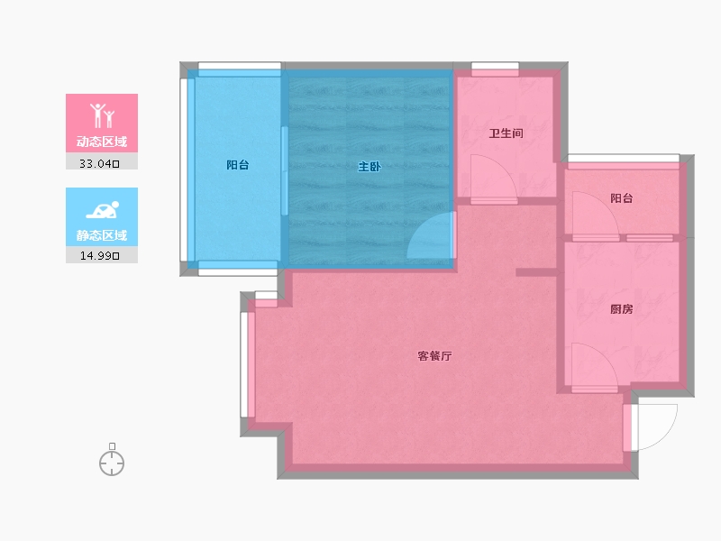 四川省-成都市-金泉阳光雅新苑-42.00-户型库-动静分区