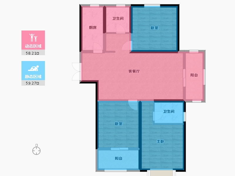 山东省-德州市-华中华园-104.66-户型库-动静分区