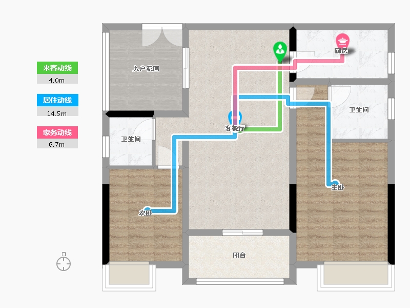 江西省-上饶市-华日阳光城-86.66-户型库-动静线