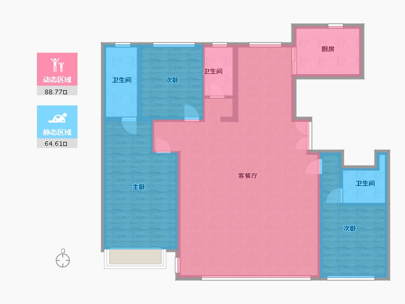 河北省-石家庄市-城发投·云和赋-139.71-户型库-动静分区