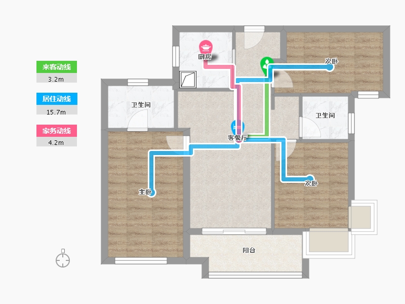 福建省-漳州市-建发朗云-71.21-户型库-动静线