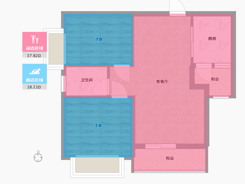 广东省-深圳市-海智云轩-49.93-户型库-动静分区