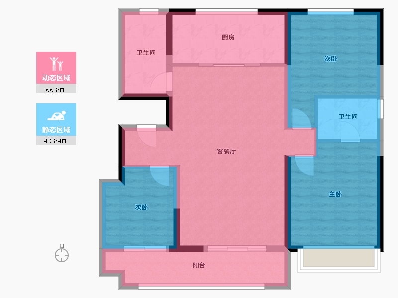 山东省-德州市-宁津阳光一品-100.00-户型库-动静分区