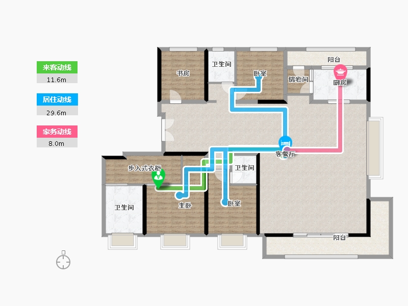 陕西省-西安市-中粮奥体壹号-200.30-户型库-动静线