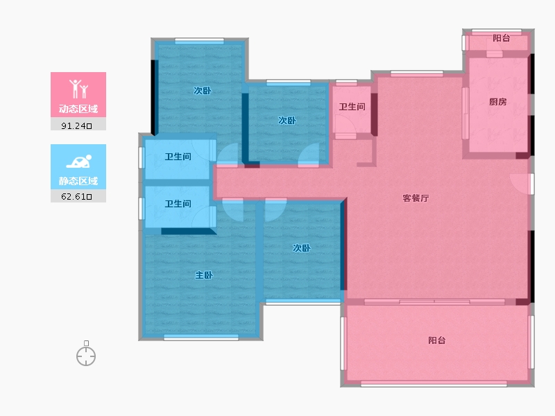 广东省-江门市-海悦天晟-137.92-户型库-动静分区