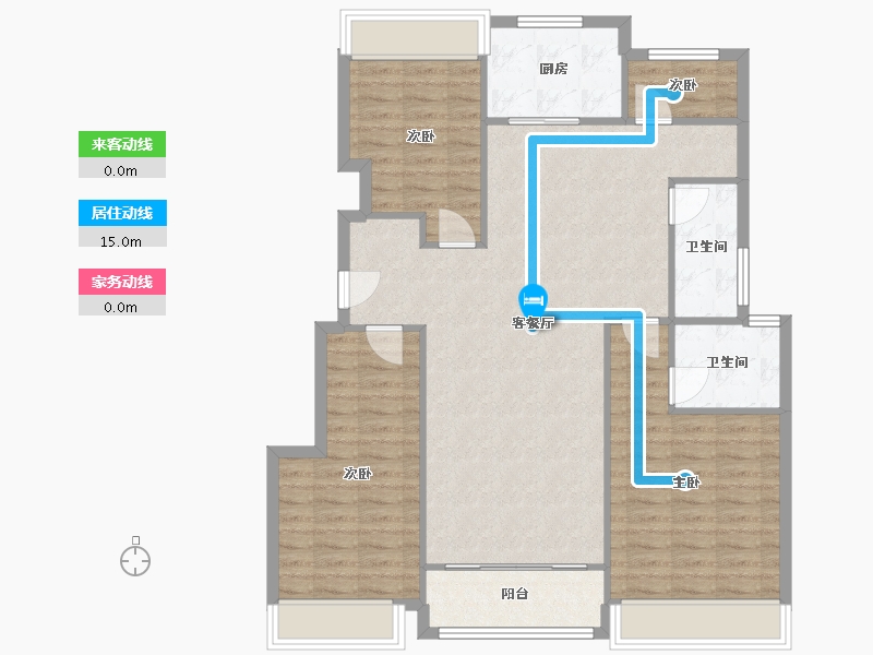 安徽省-阜阳市-润源太阳城-110.02-户型库-动静线