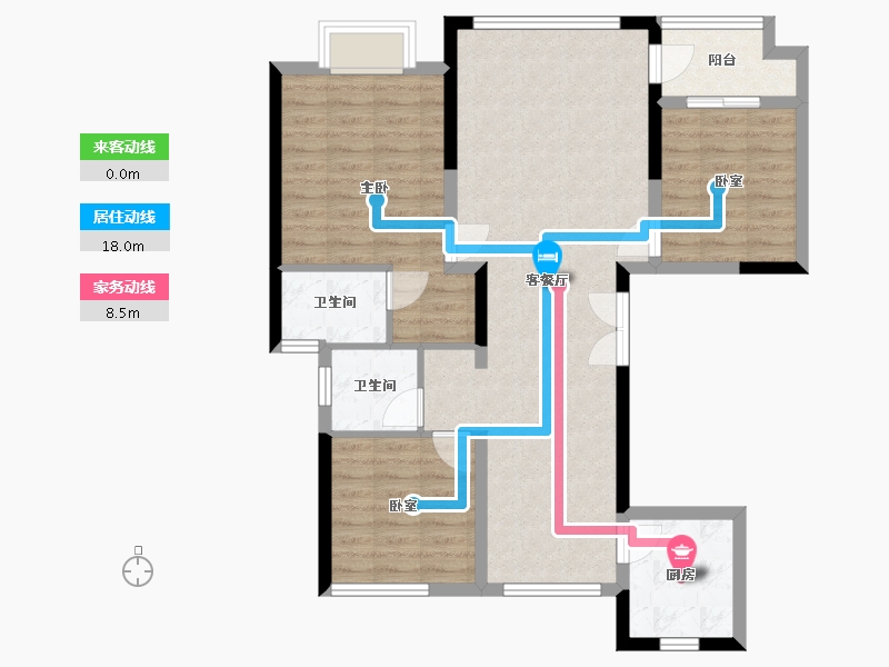 甘肃省-天水市-恒通悦府-102.40-户型库-动静线