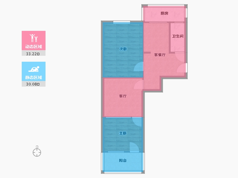 山东省-济南市-匡山小区-63.39-户型库-动静分区