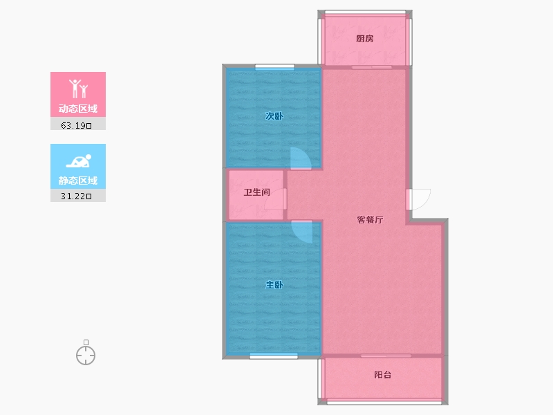 河北省-石家庄市-3514宿舍-83.20-户型库-动静分区