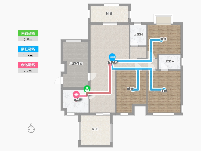 广东省-珠海市-云顶澜山-120.00-户型库-动静线