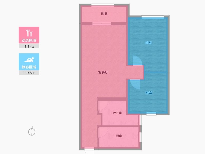 陕西省-榆林市-领航君宸-78.00-户型库-动静分区