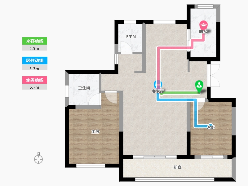 宁夏回族自治区-吴忠市-天悦府-94.28-户型库-动静线