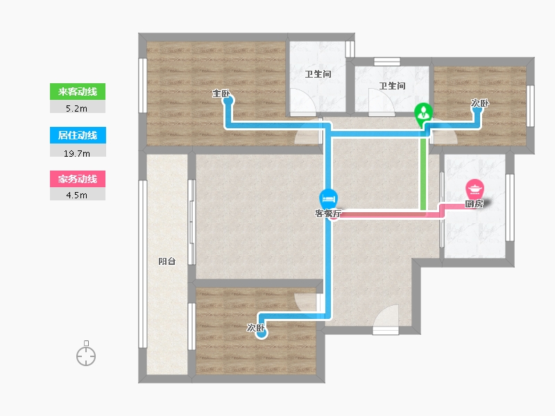 山东省-潍坊市-众成新华生活城-97.74-户型库-动静线