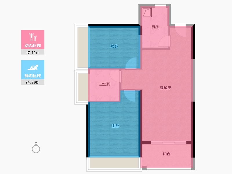 广东省-深圳市-燕和苑-65.60-户型库-动静分区