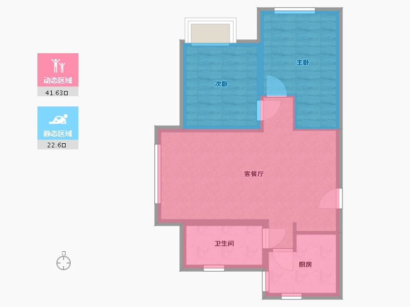 山东省-青岛市-宁家社区-A区-72.80-户型库-动静分区