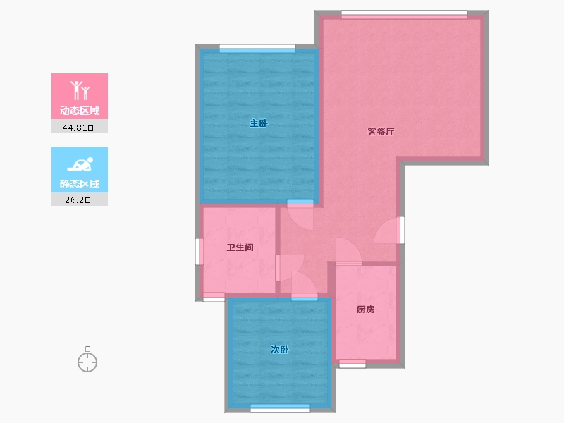 山东省-青岛市-宁家社区-72.80-户型库-动静分区