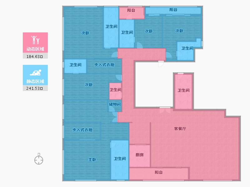 广东省-深圳市-恒裕深圳湾-450.40-户型库-动静分区