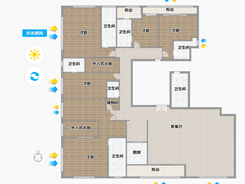 广东省-深圳市-恒裕深圳湾-450.40-户型库-采光通风