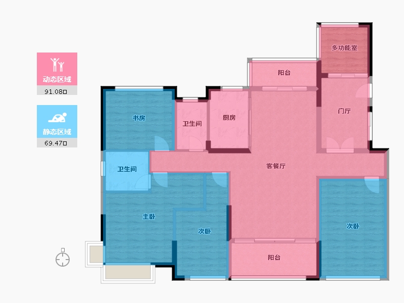 湖南省-怀化市-城市金典-120.00-户型库-动静分区