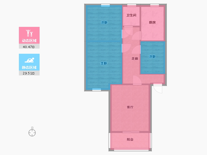 福建省-厦门市-金尚小区-62.59-户型库-动静分区