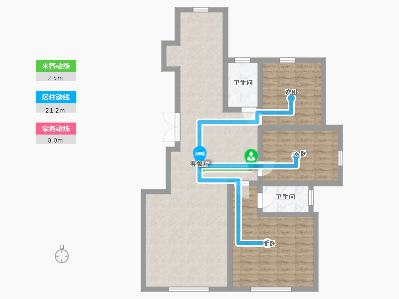 辽宁省-阜新市-东城天下-120.00-户型库-动静线