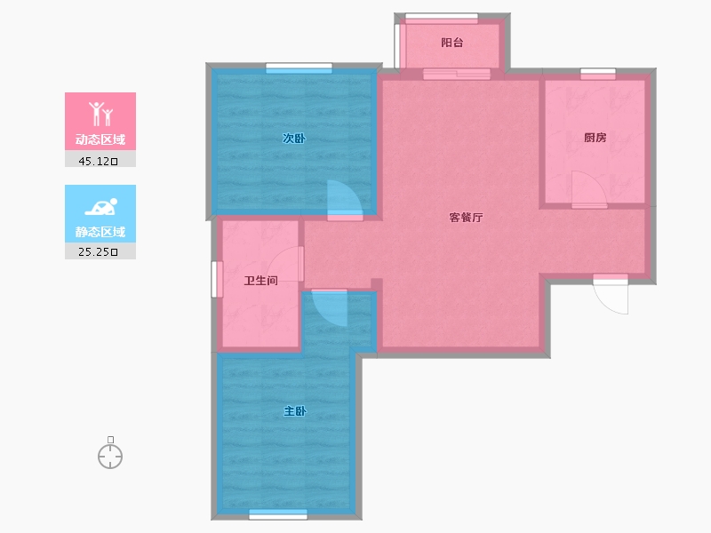 北京-北京市-金域缇香-68.29-户型库-动静分区