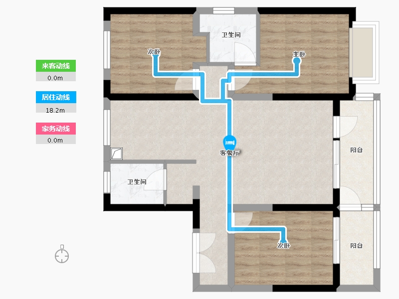 山东省-德州市-阳光一品东区-89.03-户型库-动静线