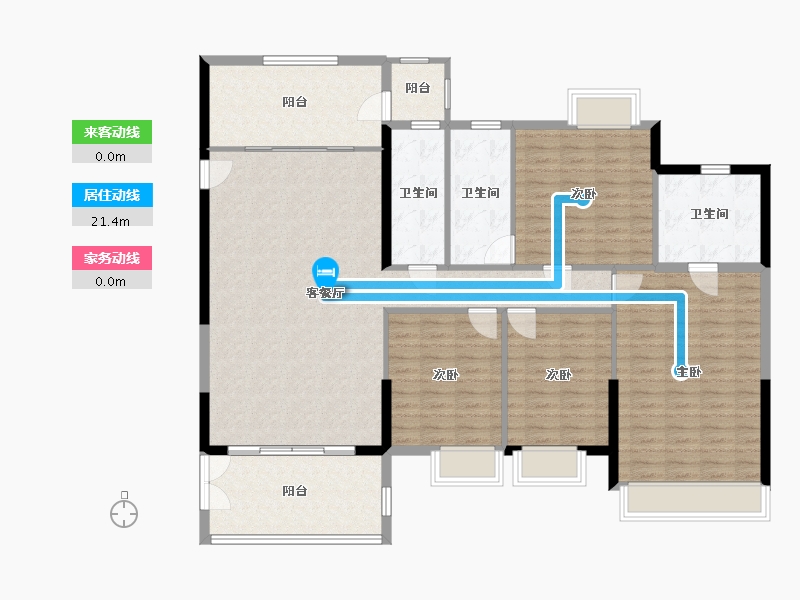 广东省-肇庆市-鸿益幸福湖畔-156.00-户型库-动静线