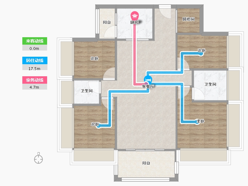 广东省-中山市-南洲潮汇湾-91.00-户型库-动静线