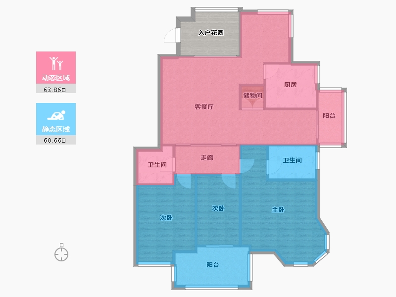 福建省-福州市-融侨美域-118.00-户型库-动静分区