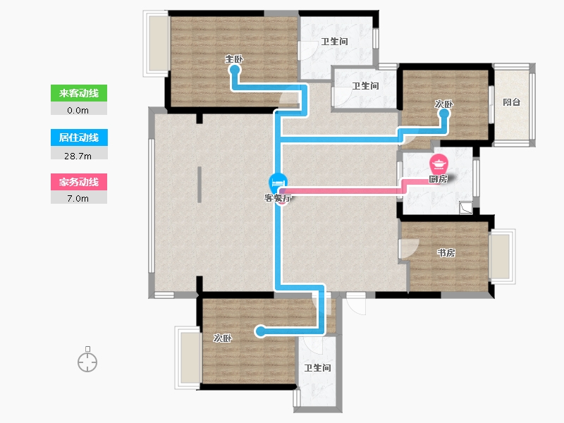 福建省-泉州市-湖滨花园-154.89-户型库-动静线