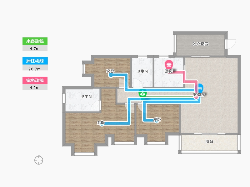 广东省-东莞市-新世纪颐龙湾-96.00-户型库-动静线