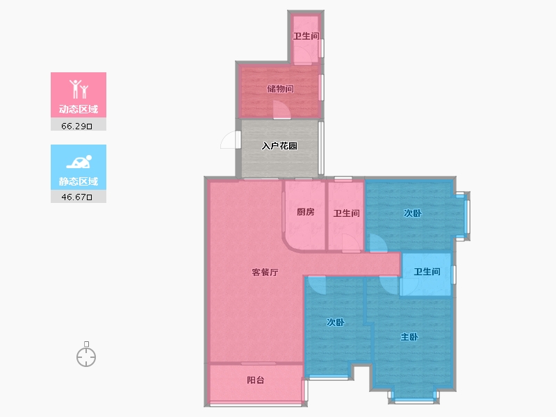 广东省-东莞市-新世纪颐龙湾-96.00-户型库-动静分区