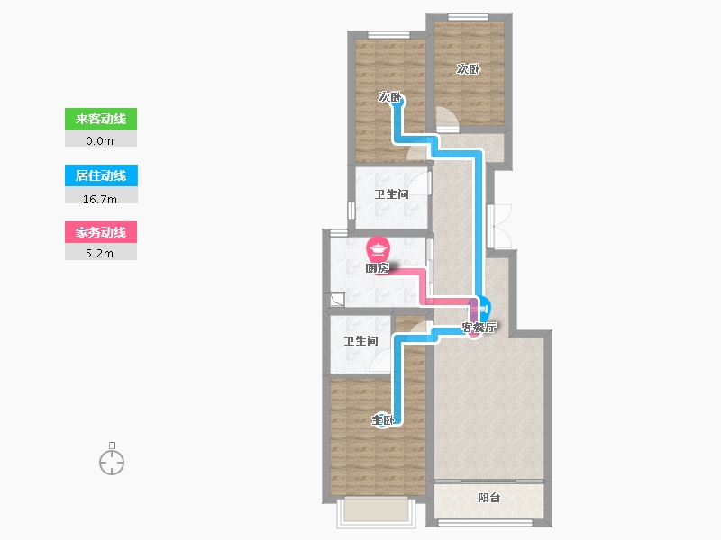 河北省-石家庄市-金麦加和誉府东区-98.98-户型库-动静线