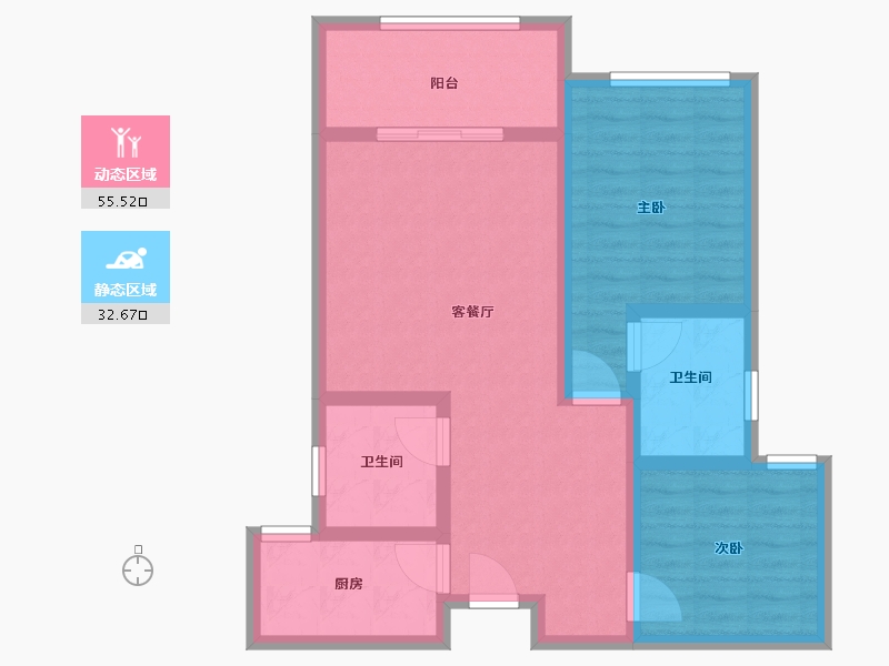 河南省-郑州市-绿博新城-78.00-户型库-动静分区