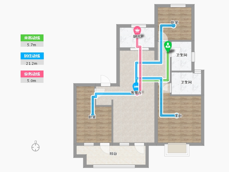 山东省-济南市-世茂璀璨悦府-82.80-户型库-动静线