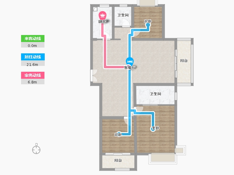 河南省-信阳市-信合公园里-112.50-户型库-动静线