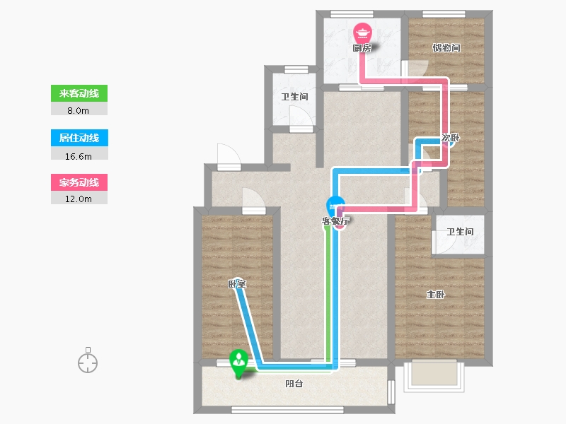 山东省-济宁市-天下景城-109.28-户型库-动静线