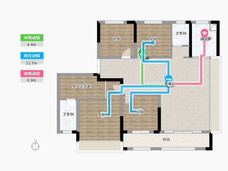 山东省-菏泽市-东明县融旷凯兴府-132.00-户型库-动静线