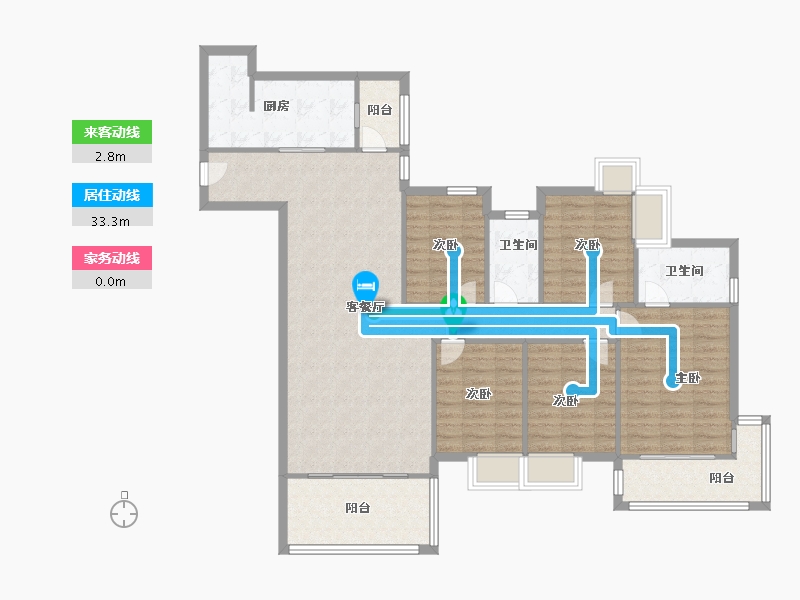 四川省-成都市-保利海棠花语-124.40-户型库-动静线