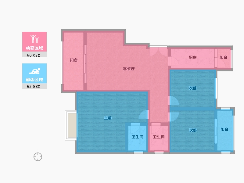 广西壮族自治区-桂林市-东苑国际-104.00-户型库-动静分区