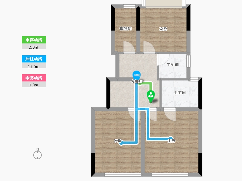 重庆-重庆市-南方公园美墅-99.00-户型库-动静线