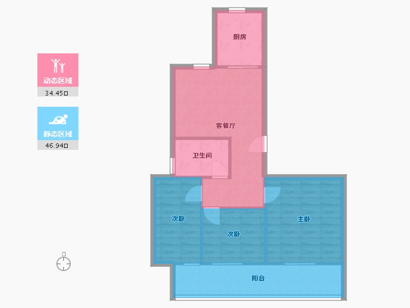 浙江省-嘉兴市-桐城雅苑-79.18-户型库-动静分区